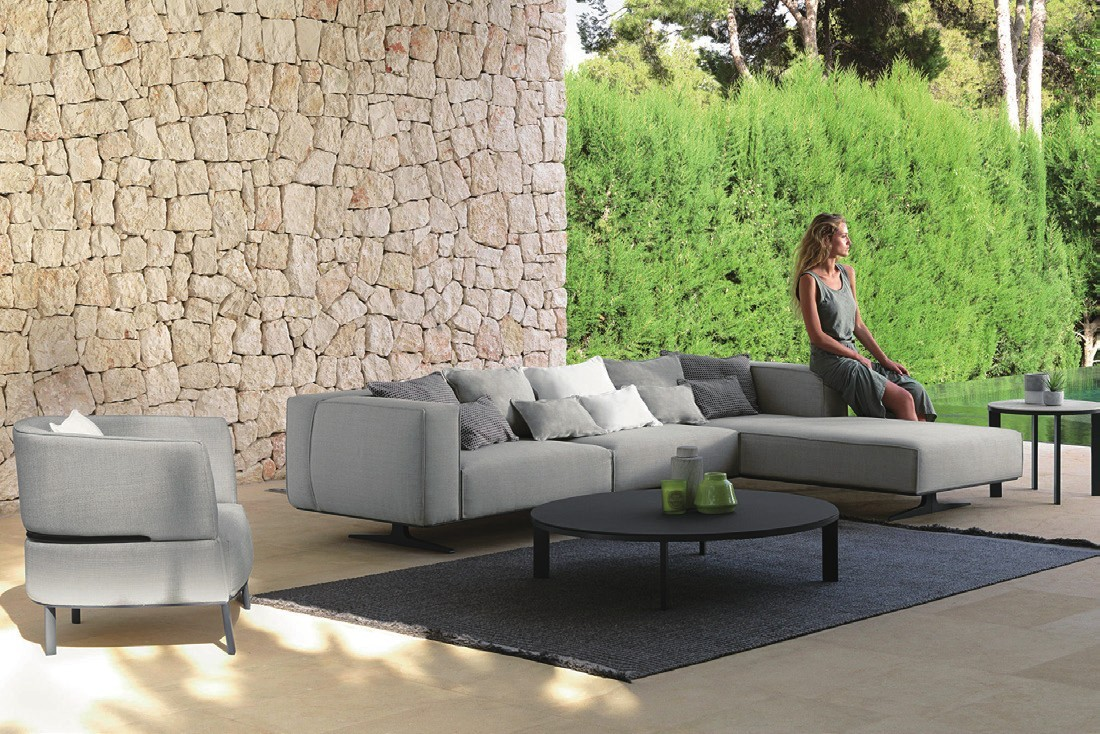 Eden outdoor modular sofa.