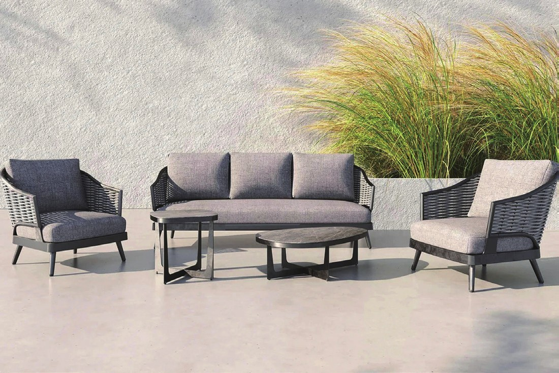 outdoor armchair and sofa set. 