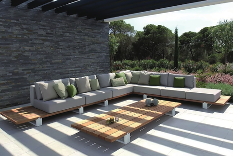 Outdoor patio lounge corner  set.