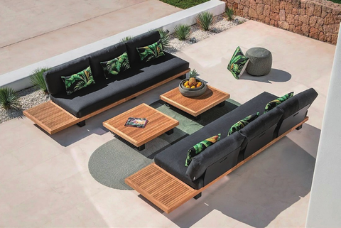 Outdoor patio lounge set.
