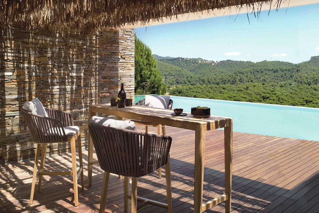 Outdoor 3 seater patio dining set