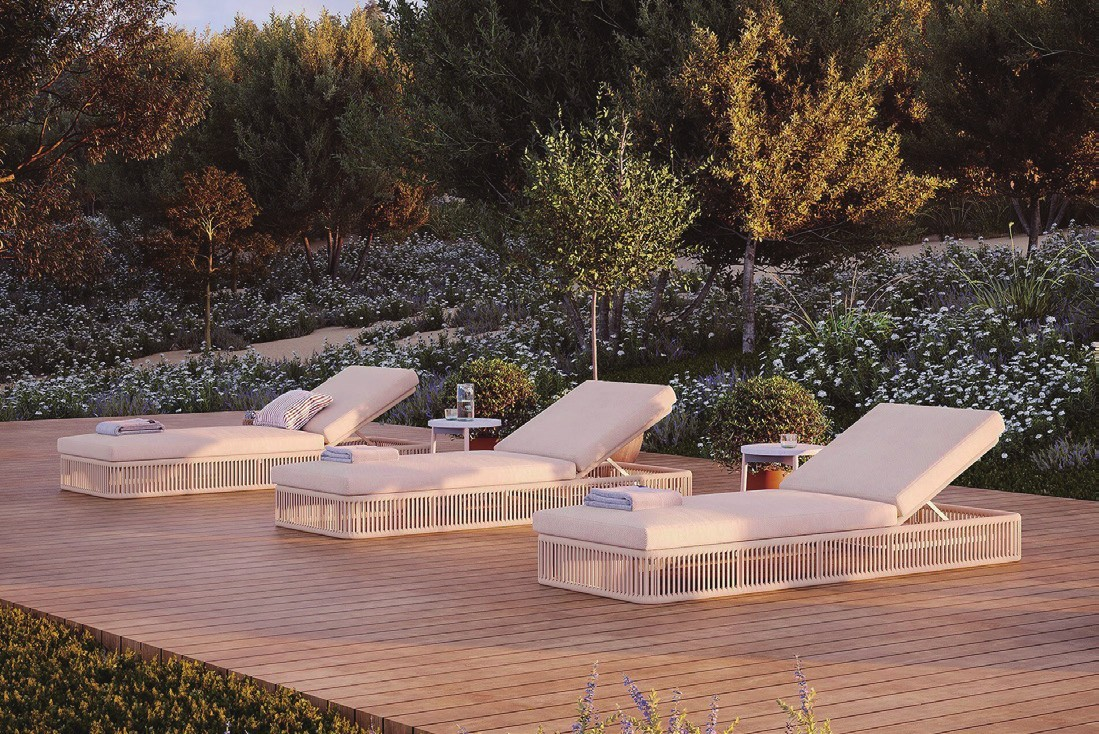 adjustable chaise lounge.