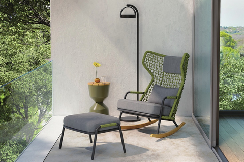 Banyan Tree High Back Rocking Chair.