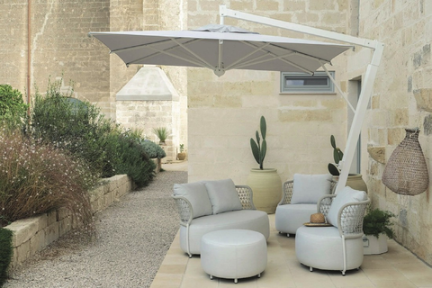 Outdoor patio lounge set.