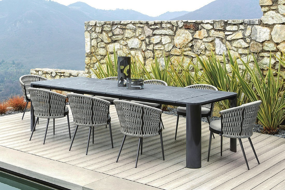 8 seater patio dining set with Armchair