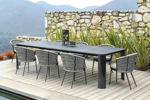 8 seater patio dining set with Armchair