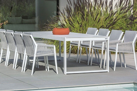 8 seater patio dining set with Armchair