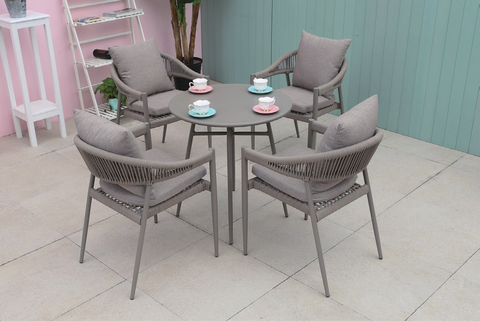 4 seater patio dining set with Armchair