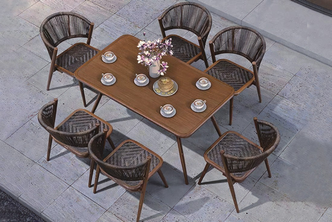 6 seater patio dining set.