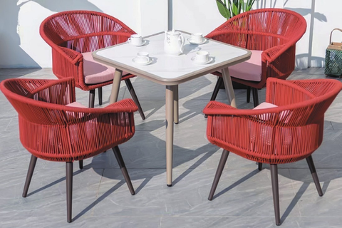 4 seater patio dining set with Armchair
