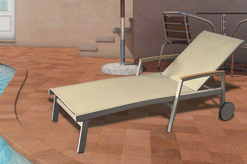 adjustable chaise lounge.